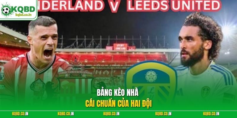 Bảng kèo nhà cái chuẩn của hai đội