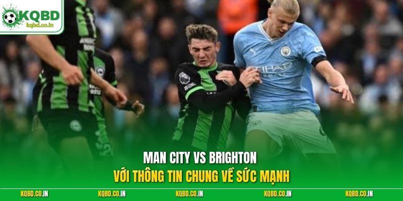 Man City vs Brighton với thông tin chung về sức mạnh